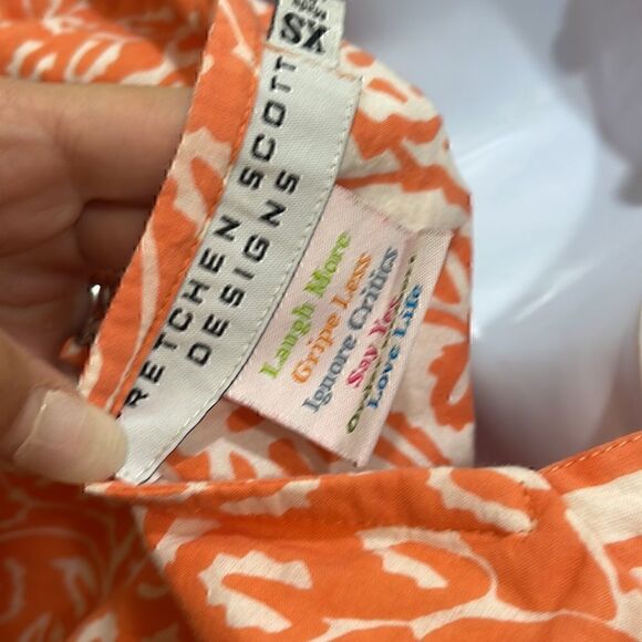 Gretchen Scott Orange Beach Cover Up Size XS - Picture 3 of 3